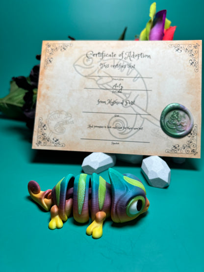Arty - The Rainbow Chameleon  - Mythical Pets
