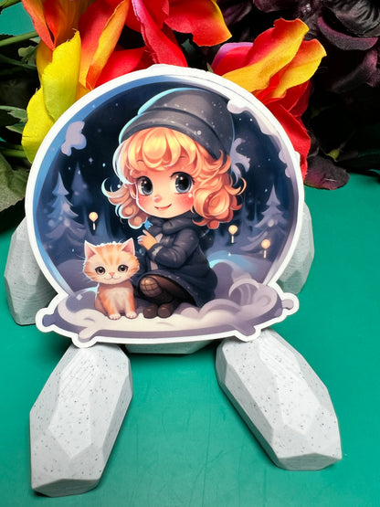 Snowglobe Stickers - Die Cut