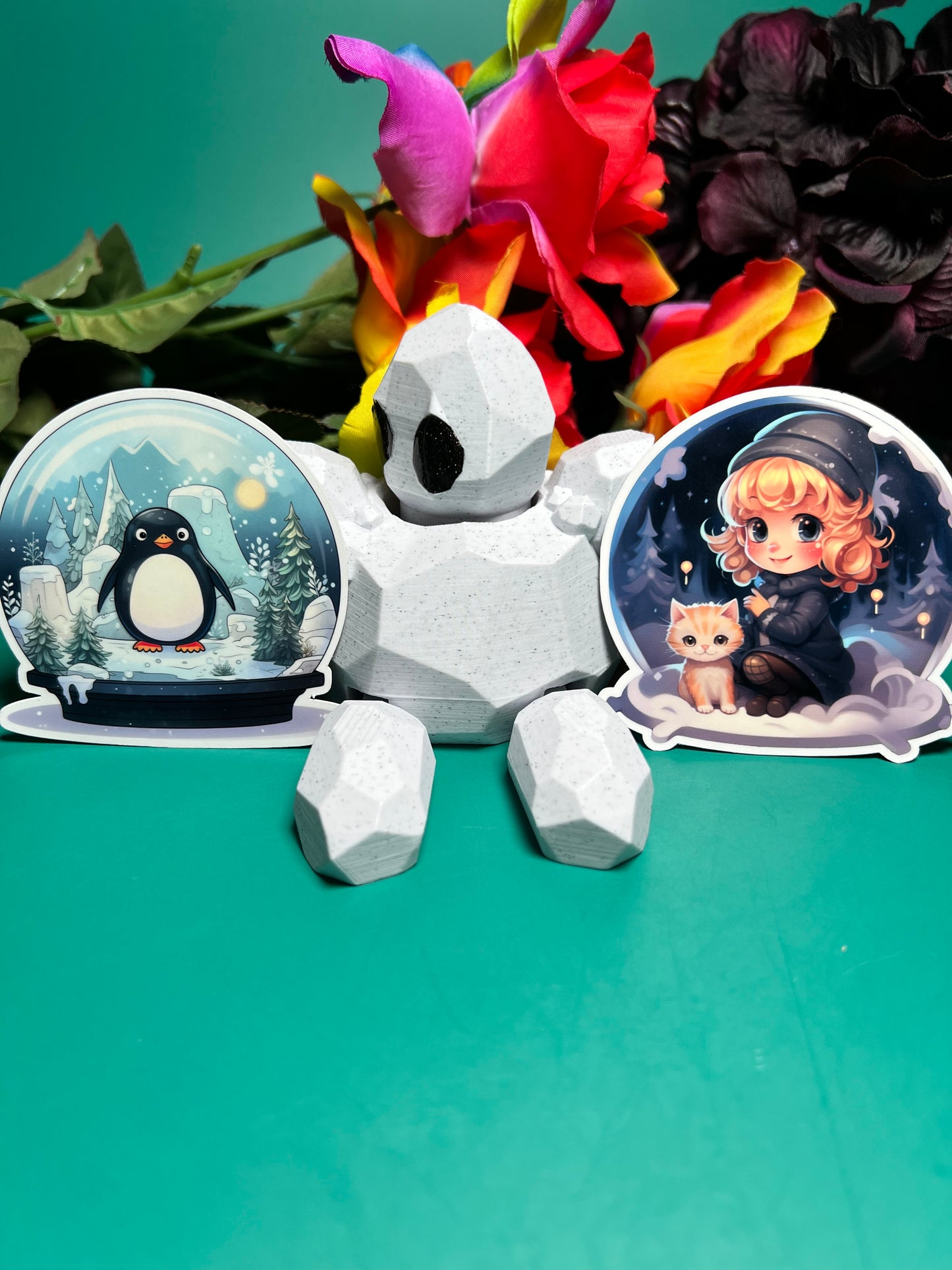 Snowglobe Stickers - Die Cut