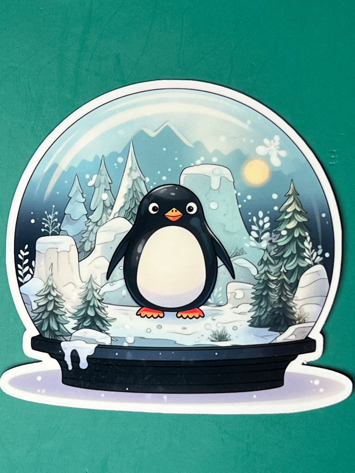 Snowglobe Stickers - Die Cut