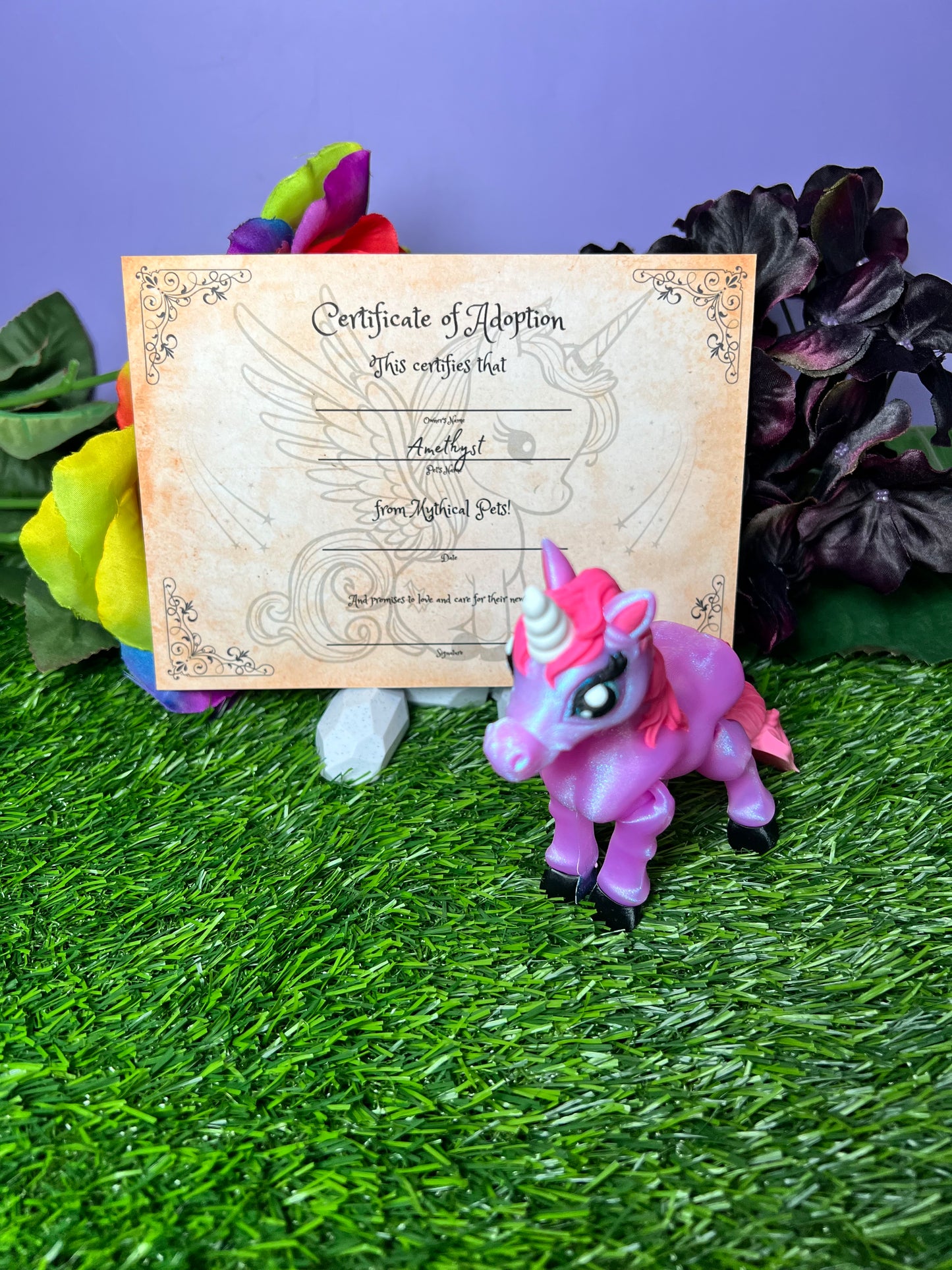 Amethyst - The Social Unicorn - Mythical Pets