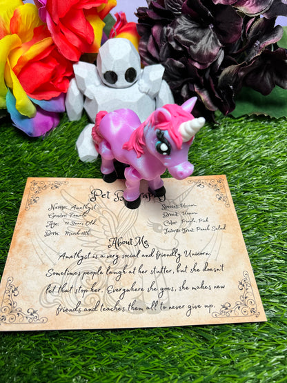 Amethyst - The Social Unicorn - Mythical Pets
