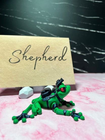Commander Shepherd - The Special Ops Frog - Mythical Pets