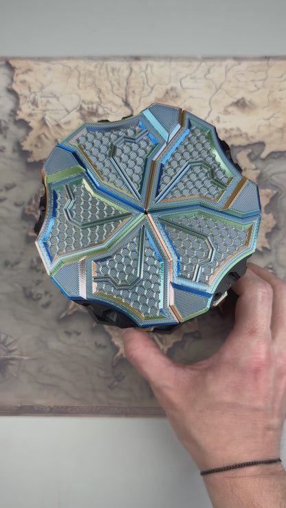 Spinning Lotus Dice Vault - Holds 28 Dice