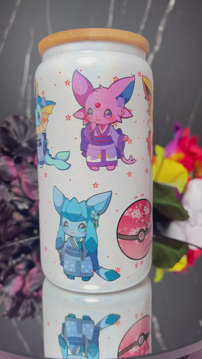 Kimono Eeveelution 16oz Can - Iridescent - Stainless Steel Sublimated
