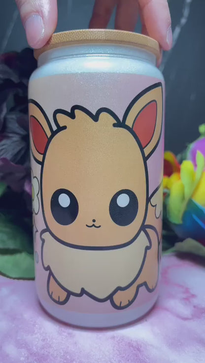 Chibi Eeveelution 16oz Can - Stainless Steel Sublimated