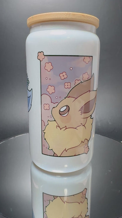 Eevee Portraits A 16oz Can - Stainless Steel Sublimated
