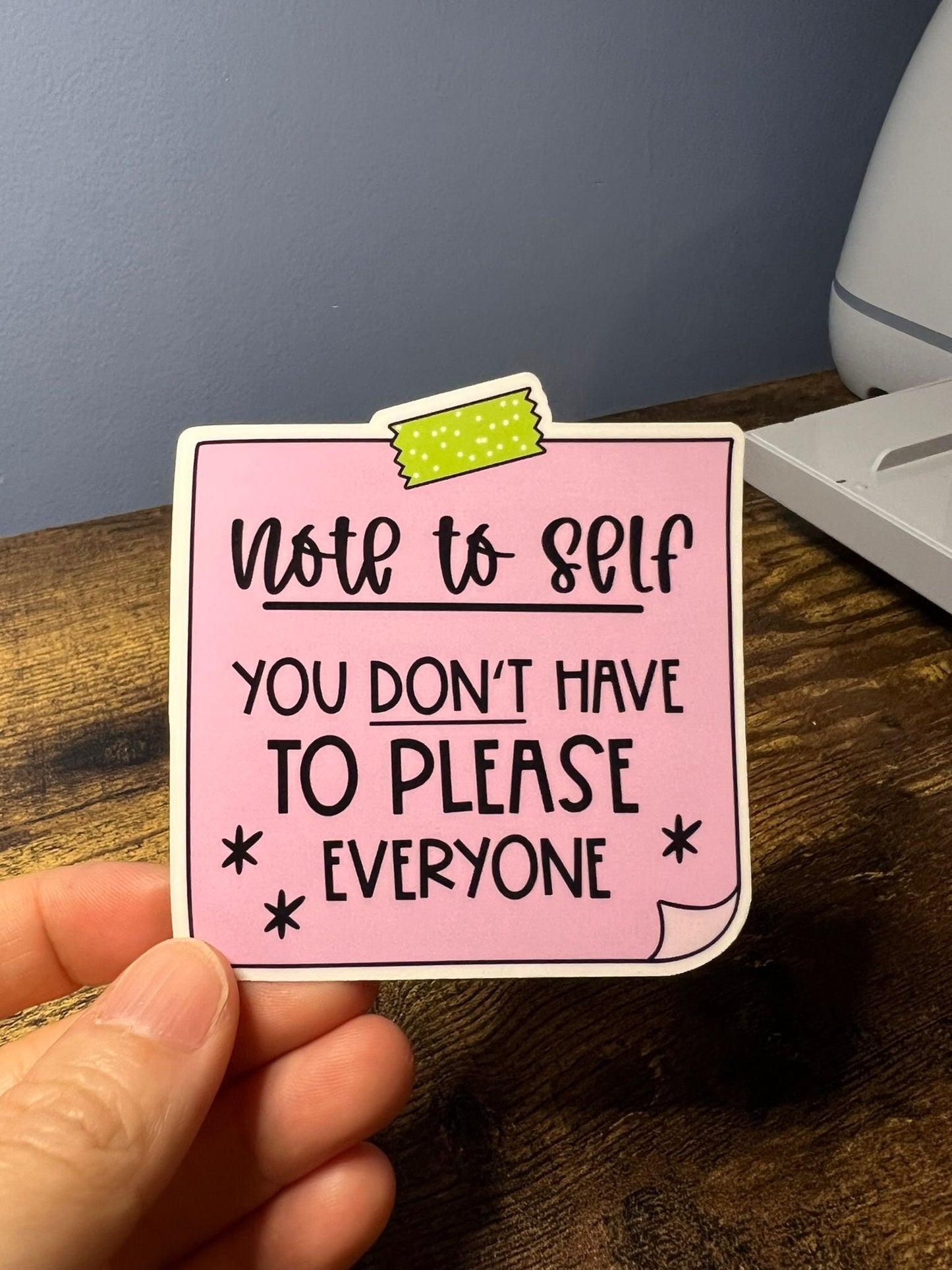 Reminder Note Motivational Stickers - Happy Sticky Note Messages - Self Care Reminders - Bottles, Calendars, Notebooks, Folders!
