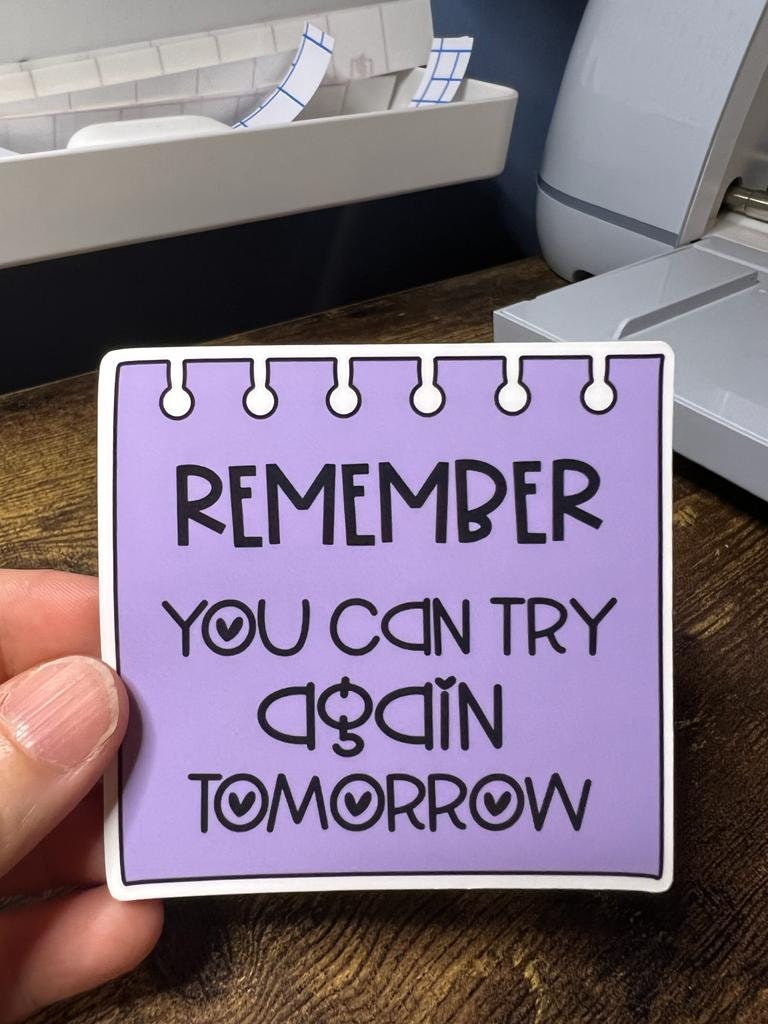 Reminder Note Motivational Stickers - Happy Sticky Note Messages - Self Care Reminders - Bottles, Calendars, Notebooks, Folders!